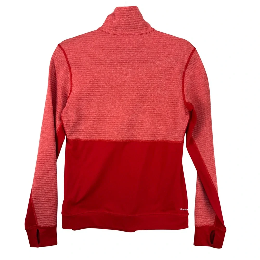 Adidas Miami University RedHawks Quarter Zip Pullover Red Unisex Small Gorpcore